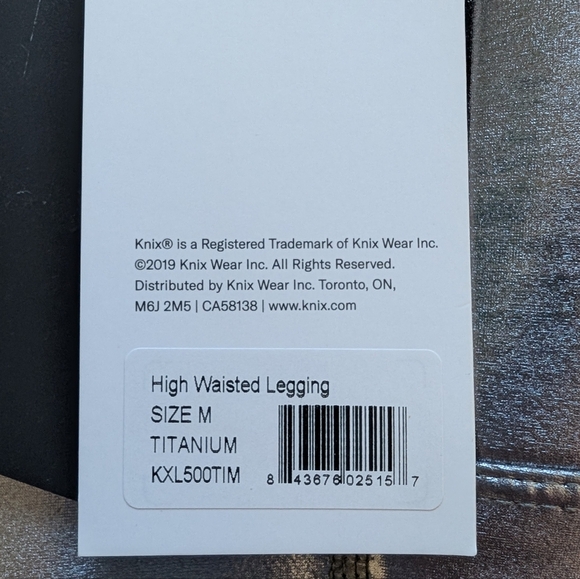 Knix x The Birds Papaya Legging Glam Dance Floor NYE Shine Women M Titanium New - Picture 8 of 12